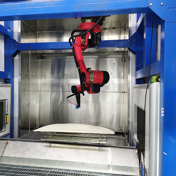 Automobile bumper automatic paint assembly line