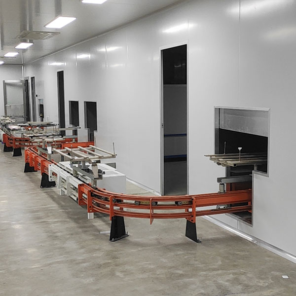 Dust-free workshop paint assembly line