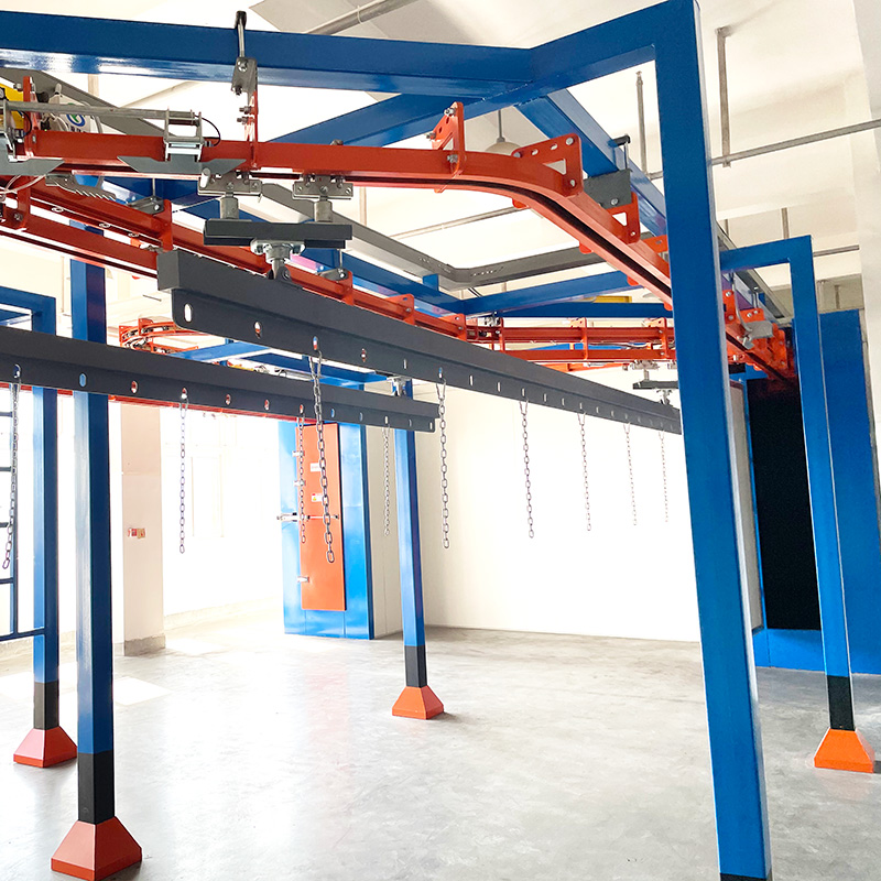 Automobile parts paint assembly line