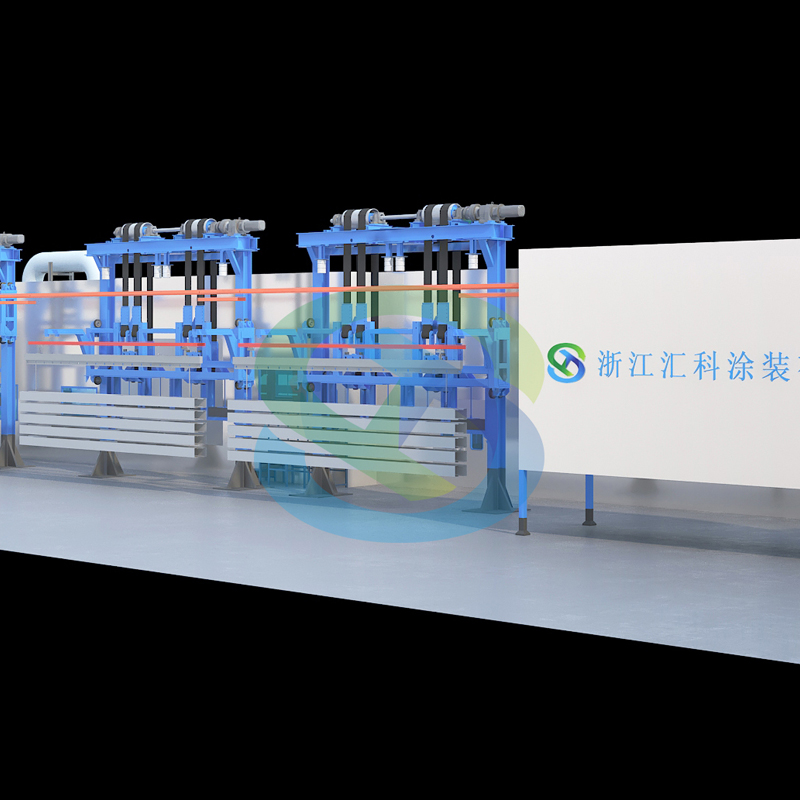 Environmentally friendly automatic paint assembly line (large-piece paint)